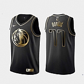 Mavericks 77 Luka Doncic Black Gold Nike Swingman Jersey Dzhi,baseball caps,new era cap wholesale,wholesale hats